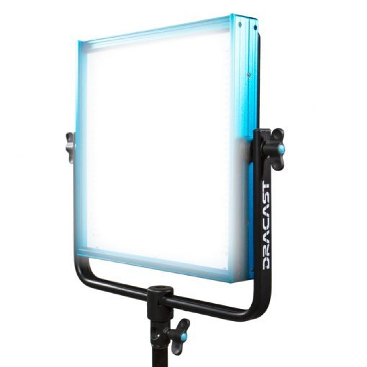 DRACO BROADCAST Pro Series LED1000 Daylight LED 2 Light Kit with Gold Mount Battery Plates and Light Stands (DR1000DG2KSK)