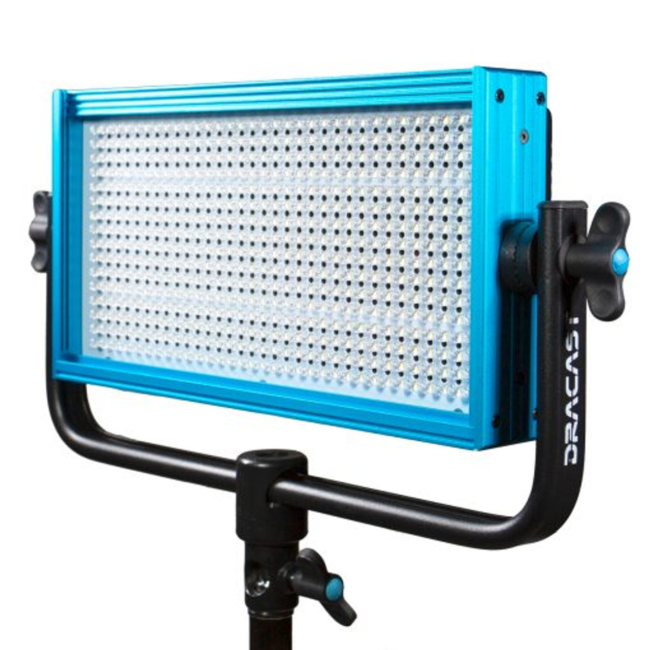 DRACO BROADCAST Pro Series LED500 Bi-Color LED 2 Light Kit with Gold Mount Battery Plates and Light Stands (DR500BCG2KSK)