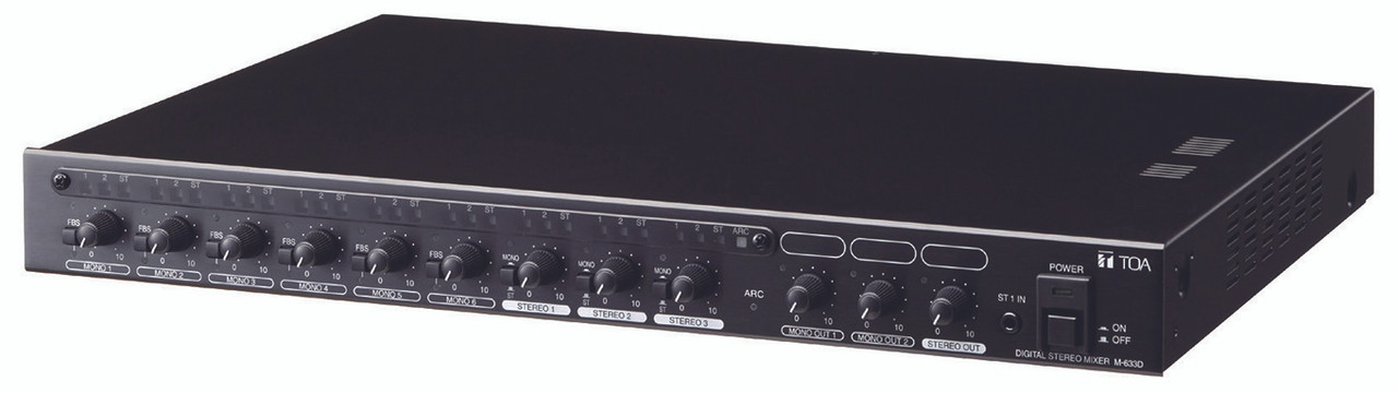 TOA M-633D Rack Mount Digital Stereo Mixer 