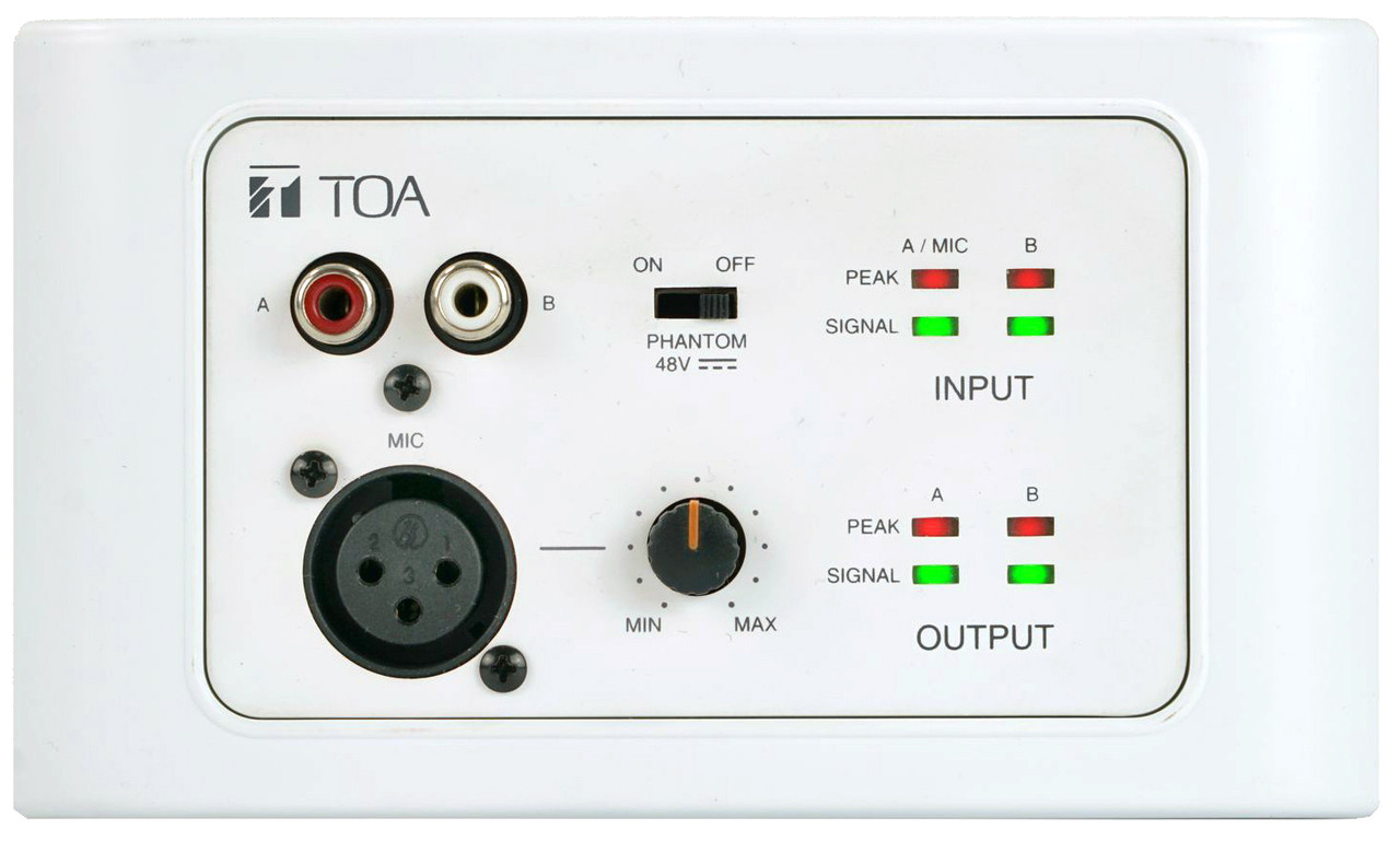 TOA M-822IO-AM Remote Audio Input Output Panel