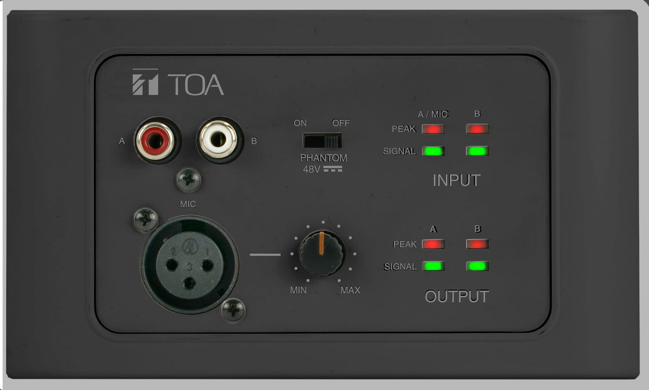 TOA M-822IOB-AM Remote Audio Input Output Panel 
