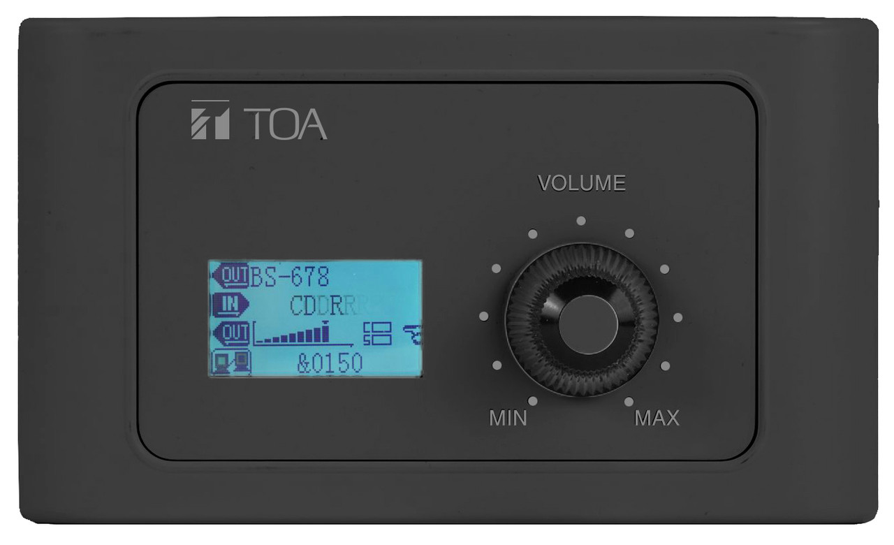 TOA M-802RC-AM Remote Audio Control Panel with Audio Out