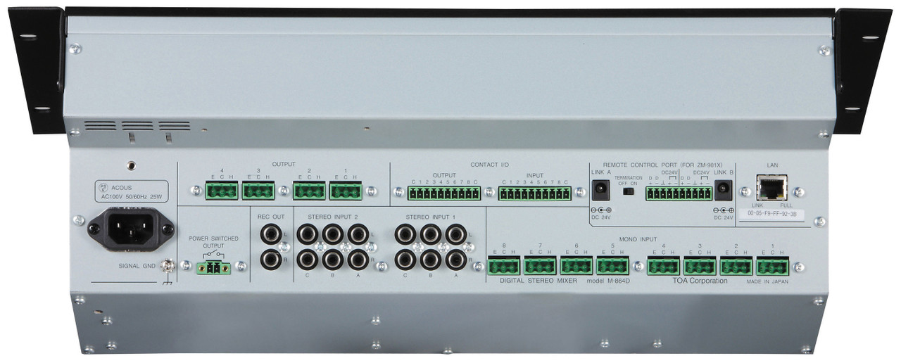 TOA M-864D Rack-Mount Digital Audio Mixer - GoKnight
