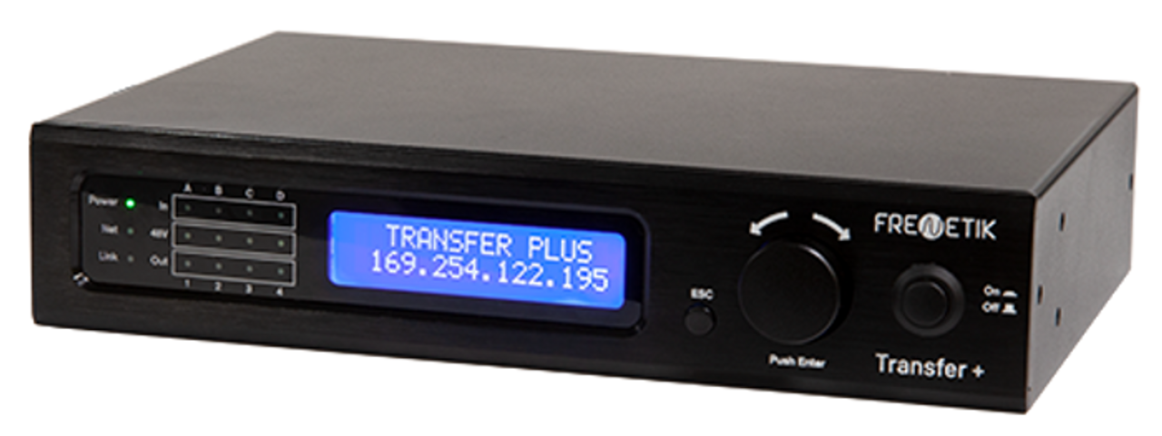 Frenetik FNK/CV441D Transfer+ Dante™ Networked Audio Interface - 4x4 Line I/O - Phantom 48V (FNK/CV441D)