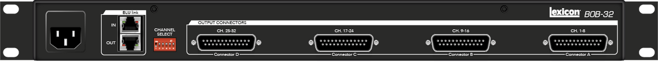 Lexicon LEXBOB-32 32 Channel Digital To Analog Converter Over Db25 Connectors (LEXBOB-32)