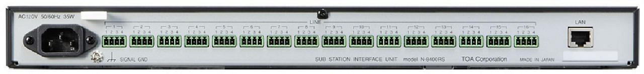 TOA N-8400RS IP Intercom Sub-Station Interface Unit