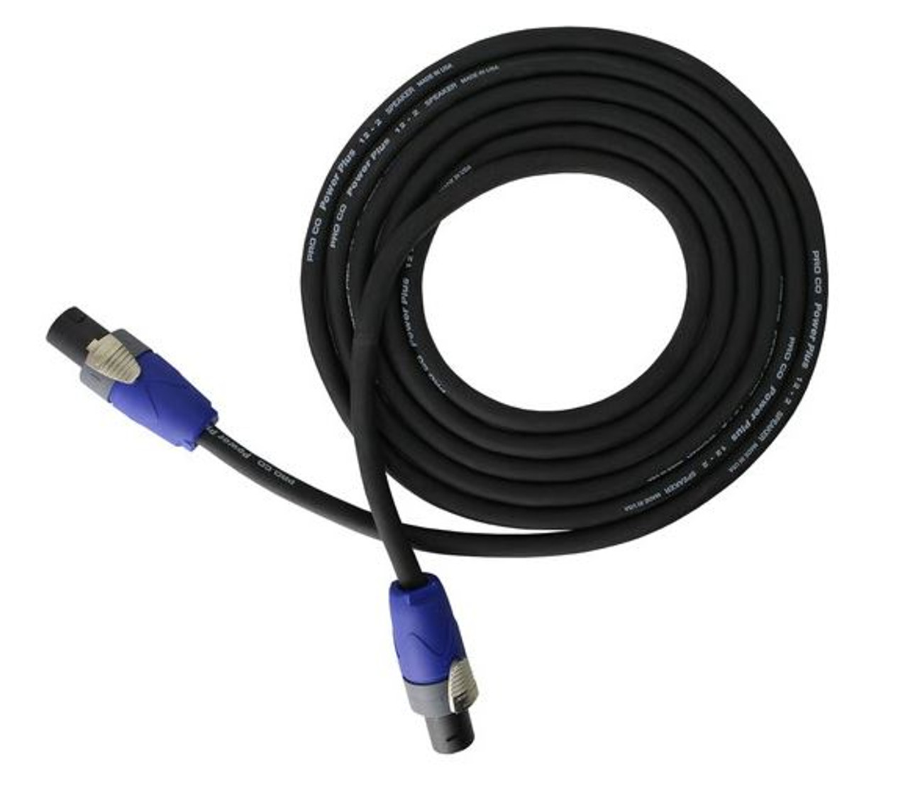 Pro Co S12NN-100 speakON to speakON Speaker Cable - 100 foot (S12NN-100)