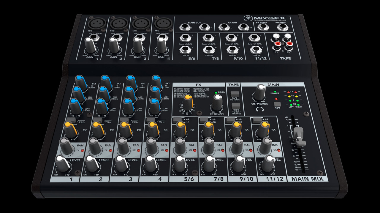 Mackie Mix12FX 12-Channel Compact Effects Mixer (Mix12FX)