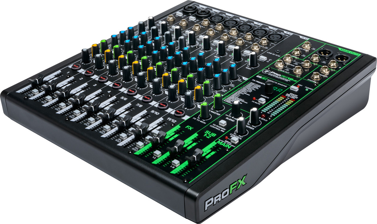 Mackie ProFX12v3 12-Channel Professional Effects Mixer with USB (ProFX12v3)