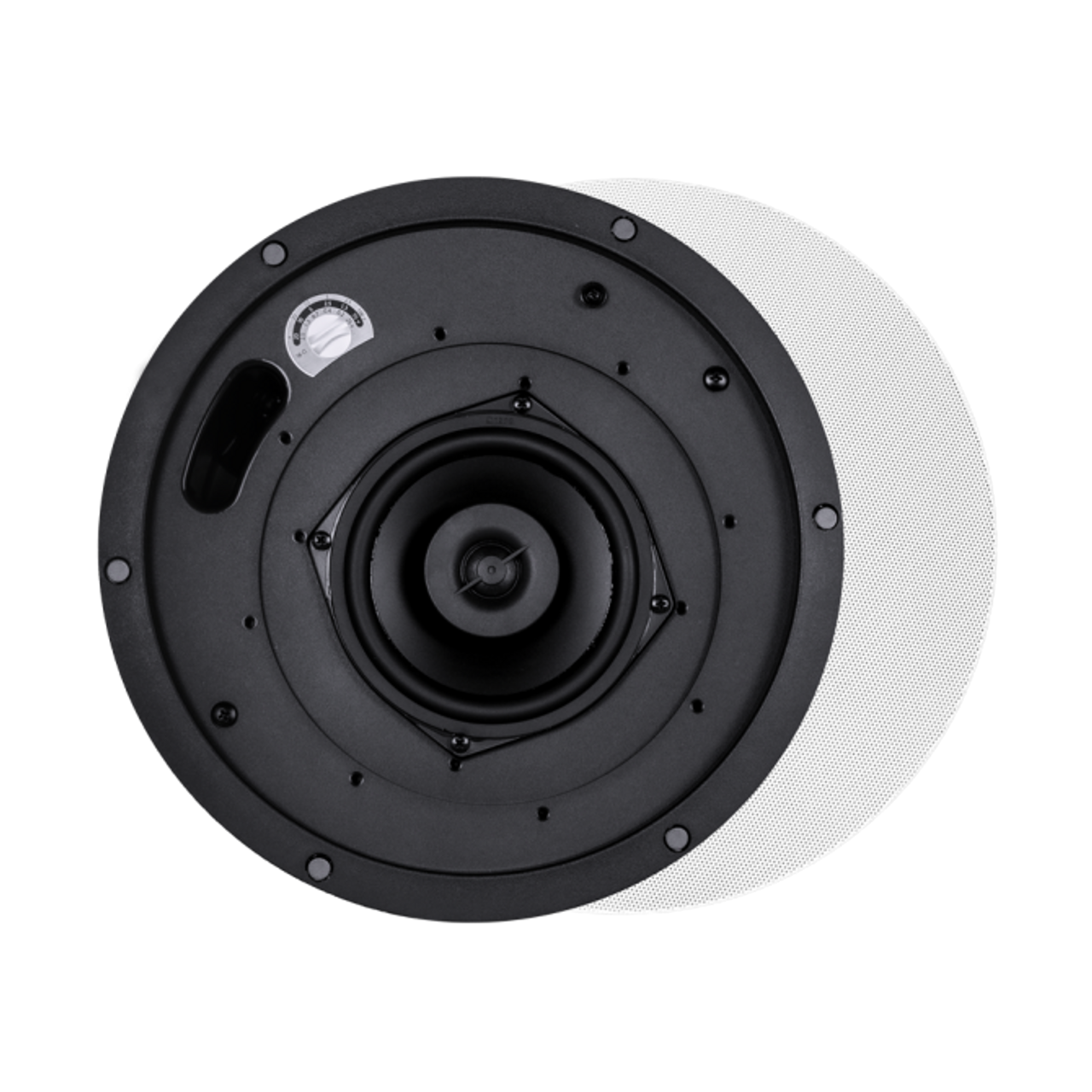 SoundTube CM52S-BGM-II-WH In-Ceiling Speaker with Short Can and Seamless Magnetic White Grille (CM52S-BGM-II-WH)