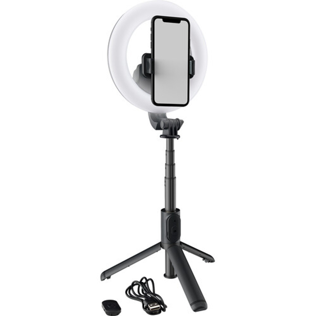 Mackie MRING-6 Battery-Powered Ring Light Kit with Convertible Selfie Stick (6") (MRING-6)