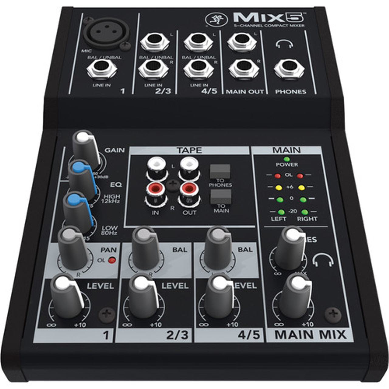 Mackie MIX5 5-Channel Compact Mixer (2044094-00)