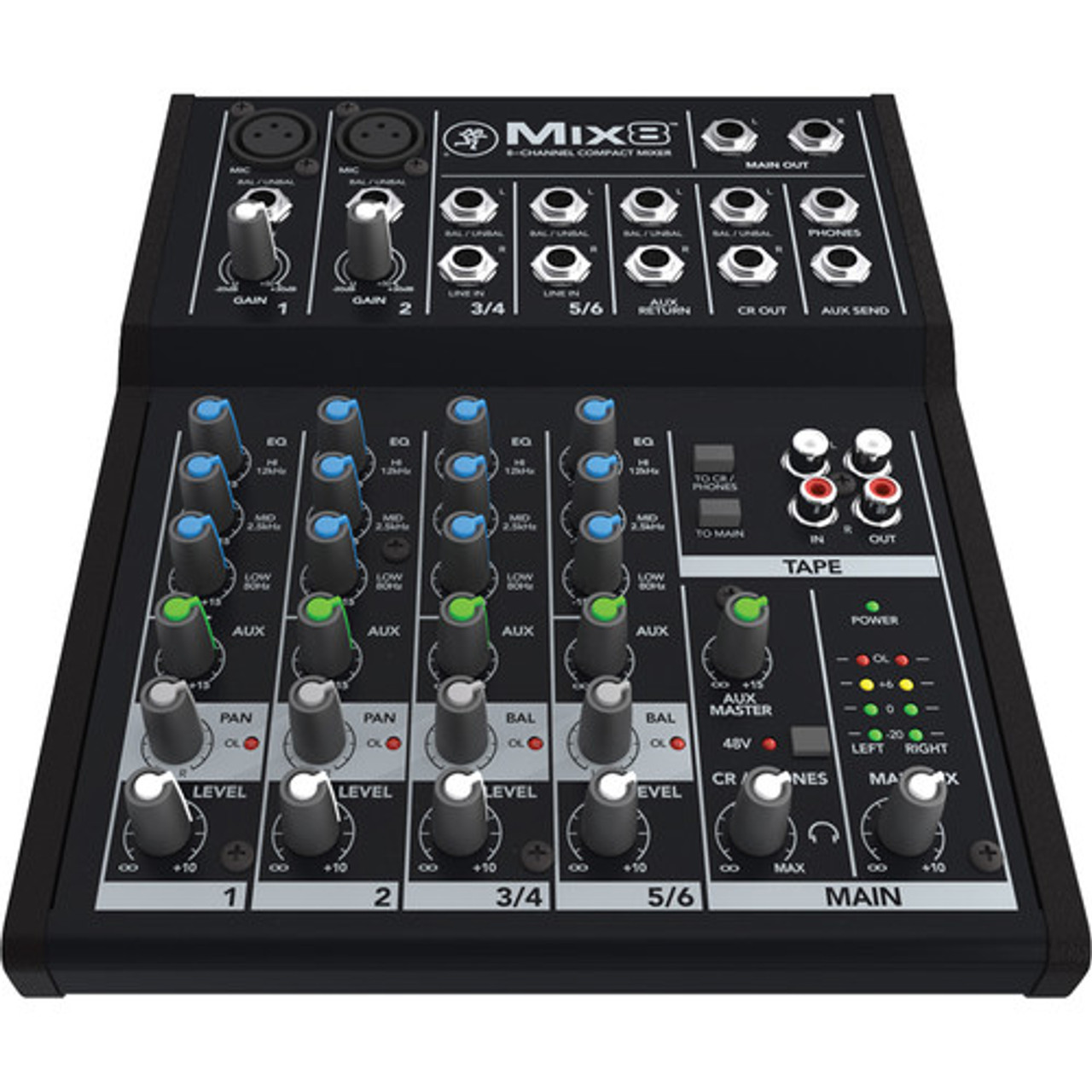 Mackie MIX8 8-Channel Compact Mixer (2044095-00)