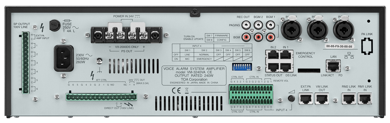 amです FIERCE-3000X4D – 4-Channel Digital Amplifier