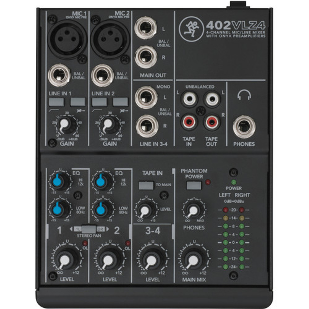 Mackie 402VLZ4 4-Channel Ultra-Compact Mixer (402VLZ4)