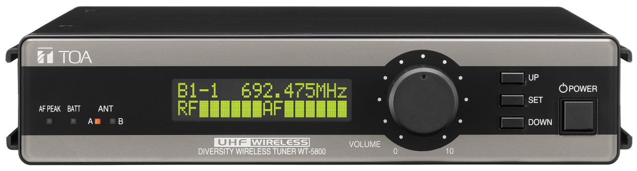 TOA WT-5800-AM-RM1D00 True Diversity Tuner Frequency Band M