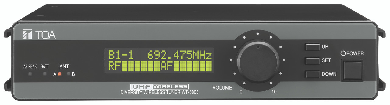 TOA WT-5805-AM-RM1D00 Wireless Space Diversity Tuner Frequency Band M