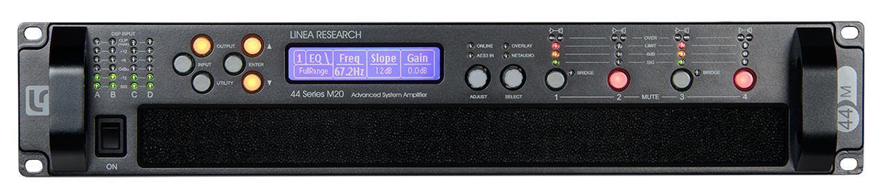 Linea Research LR-44M20 Four Channel Touring Amplifier 20,000 Watts RMS