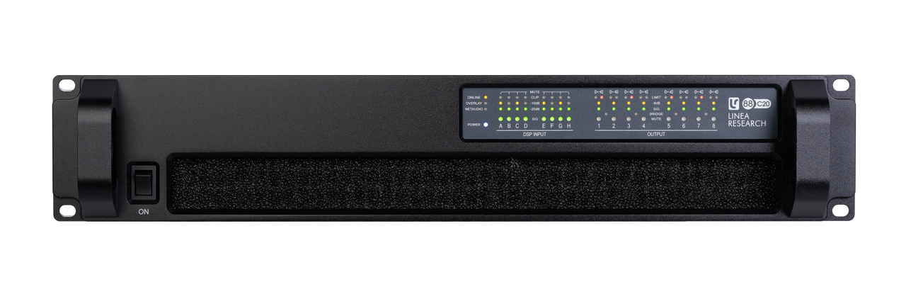 Linea Research LR-88C20 Eight Channel Installation Amplifier 20,000 Watts RMS