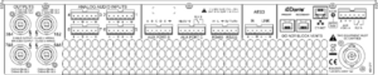 Linea Research LR-88C20 Dante Eight Channel Installation Amplifier 20,000 Watts RMS