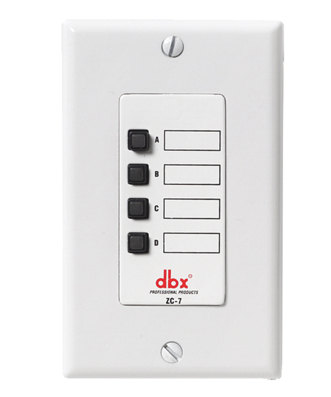 DBX DBXZC7V Seven Wall Mounted Mic Page Assignment Controller 