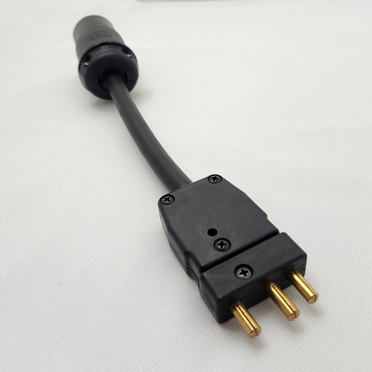 PlugsPlus 20A Female L6-20 Twist to 20A Male Stage Pin (AD2323/20MC)