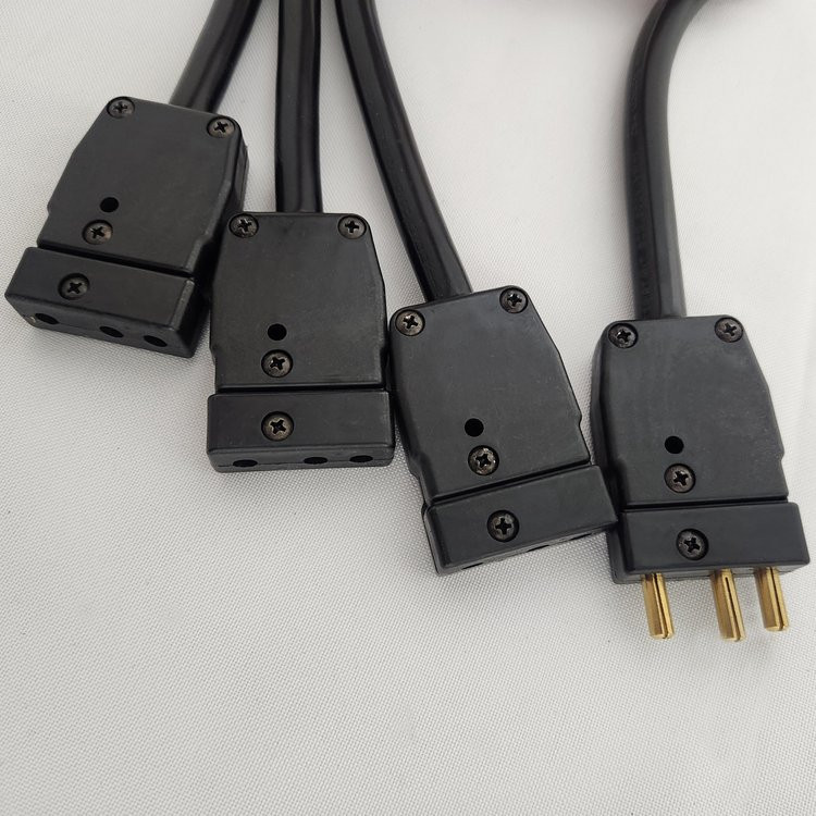 PlugsPlus 3Fer 36"Splitter Cable with 20Amp Stage Pin Connectors