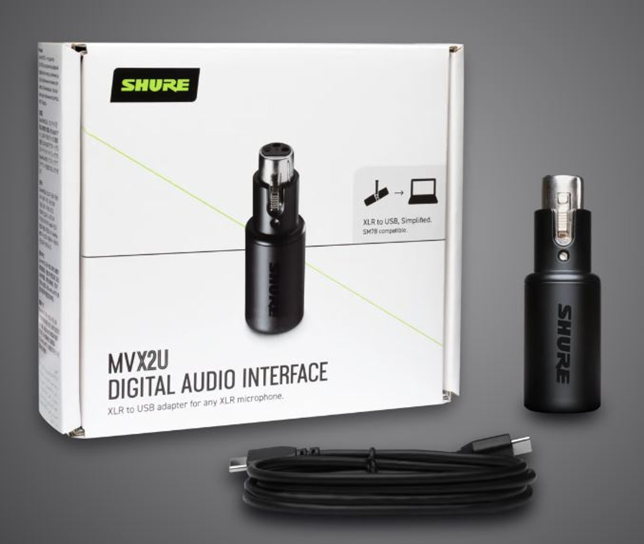 SHURE ADAPTATEUR XLR À USB-C MVX2U