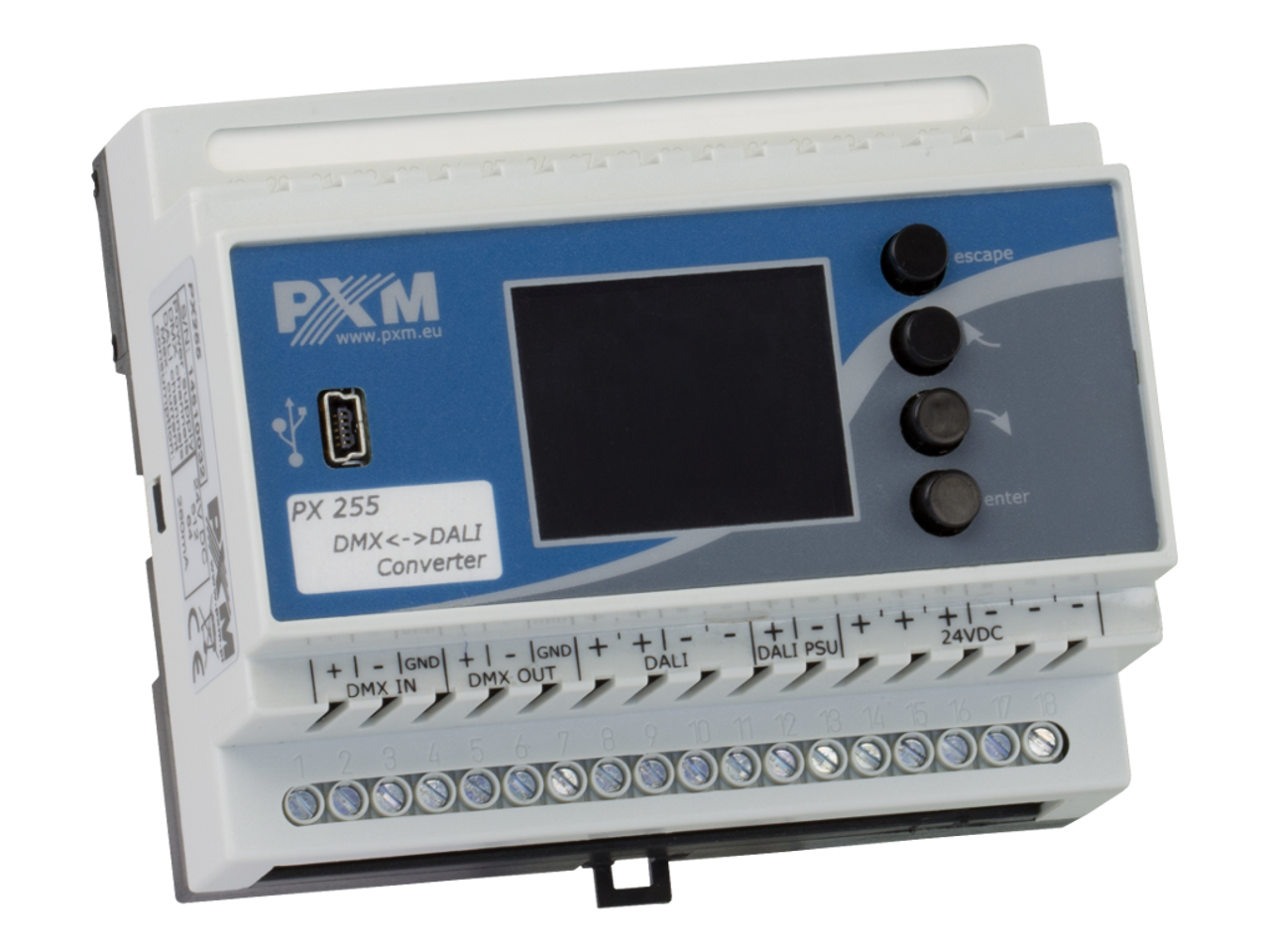 PXM Lighting PX255 DMX/DALI/DMX Interface (PX255)