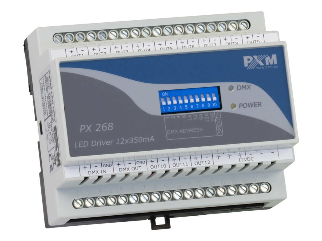 PXM Lighting PX268+ Driver LED C.C. 12x350mA (PX268+)