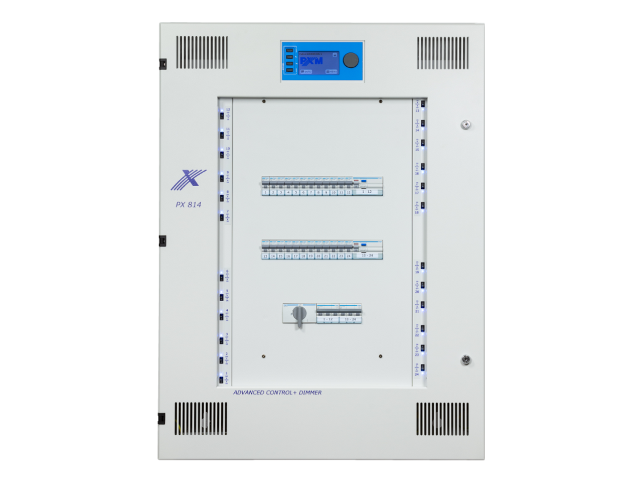 PXM Lighting PX814-B AC+ Dimmer Relays; 1 RCD for 12 circuits (PX814-B)