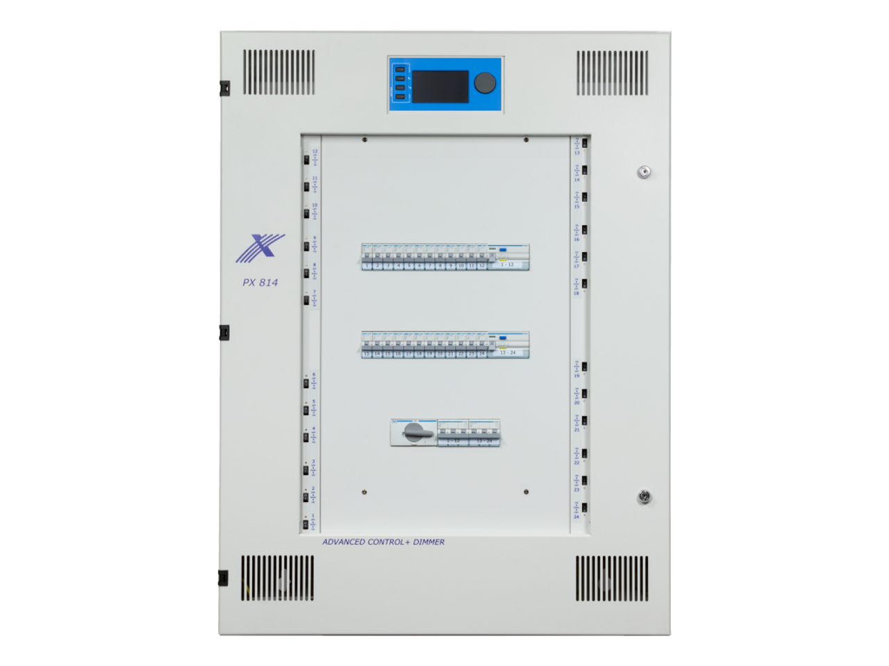 PXM Lighting PX814-B AC+ Dimmer Relays; 1 RCD for 12 circuits (PX814-B)