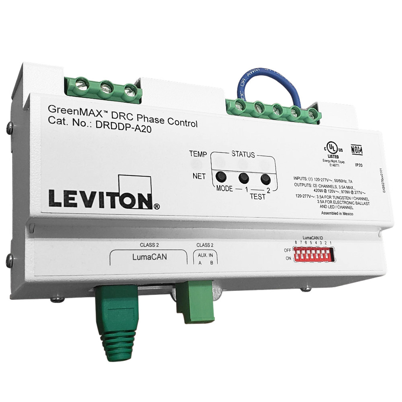 Leviton DRDDP-A20 GreenMAX® DRC Phase Control 2 Channel Dimmer (DRDDP-A20)