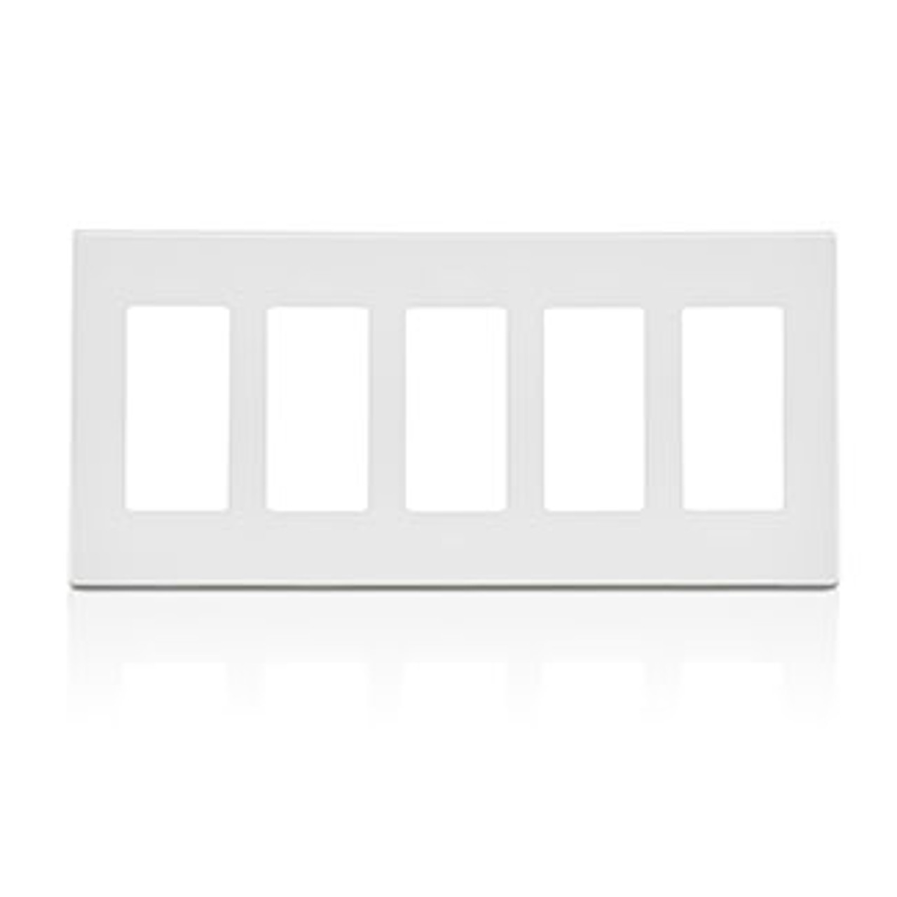 Leviton RDGSW-M Wall Plate for GreenMAX® Keypad Light Switch, 5 Gang, Engraved (RDGSW-M5W-)