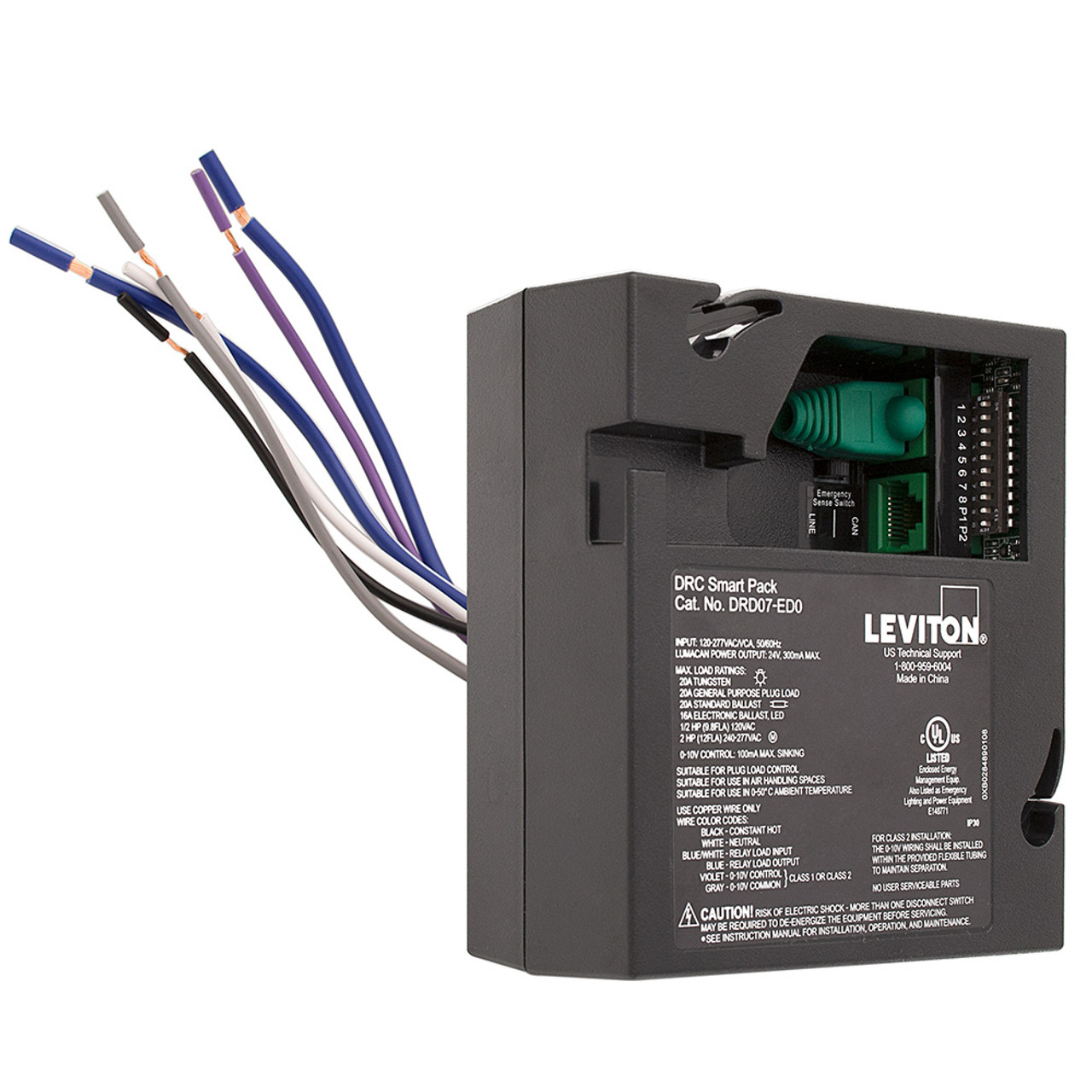 Leviton DRD07-ED0 GreenMAX® DRC, Smart Pack, LED Controller, 120-277VAC (DRD07-ED0)