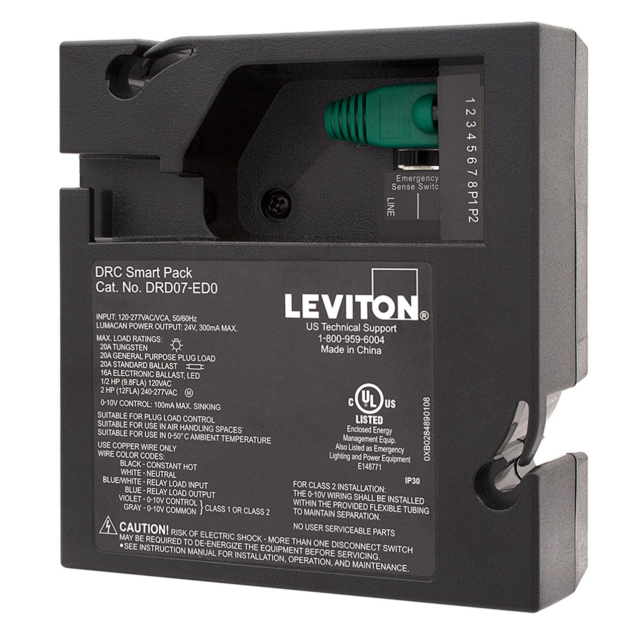 Leviton DRD07-ED0 GreenMAX® DRC, Smart Pack, LED Controller, 120-277VAC (DRD07-ED0)