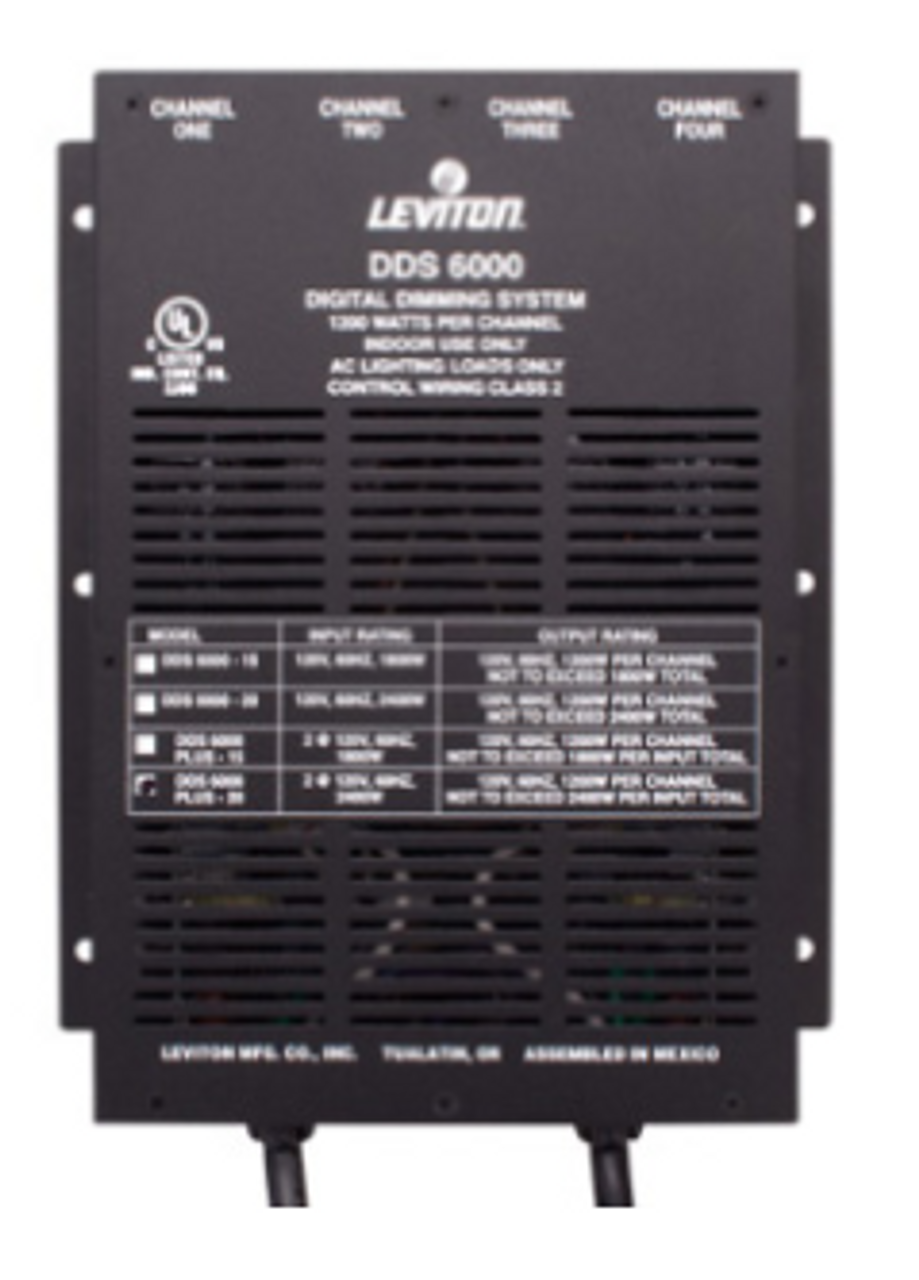 Leviton N600P-000 Leviton N600P-000 Leviton DDS 6000+ 4 Channel, 1200 Watt / Channel 3600 Watt (REPAIR)
