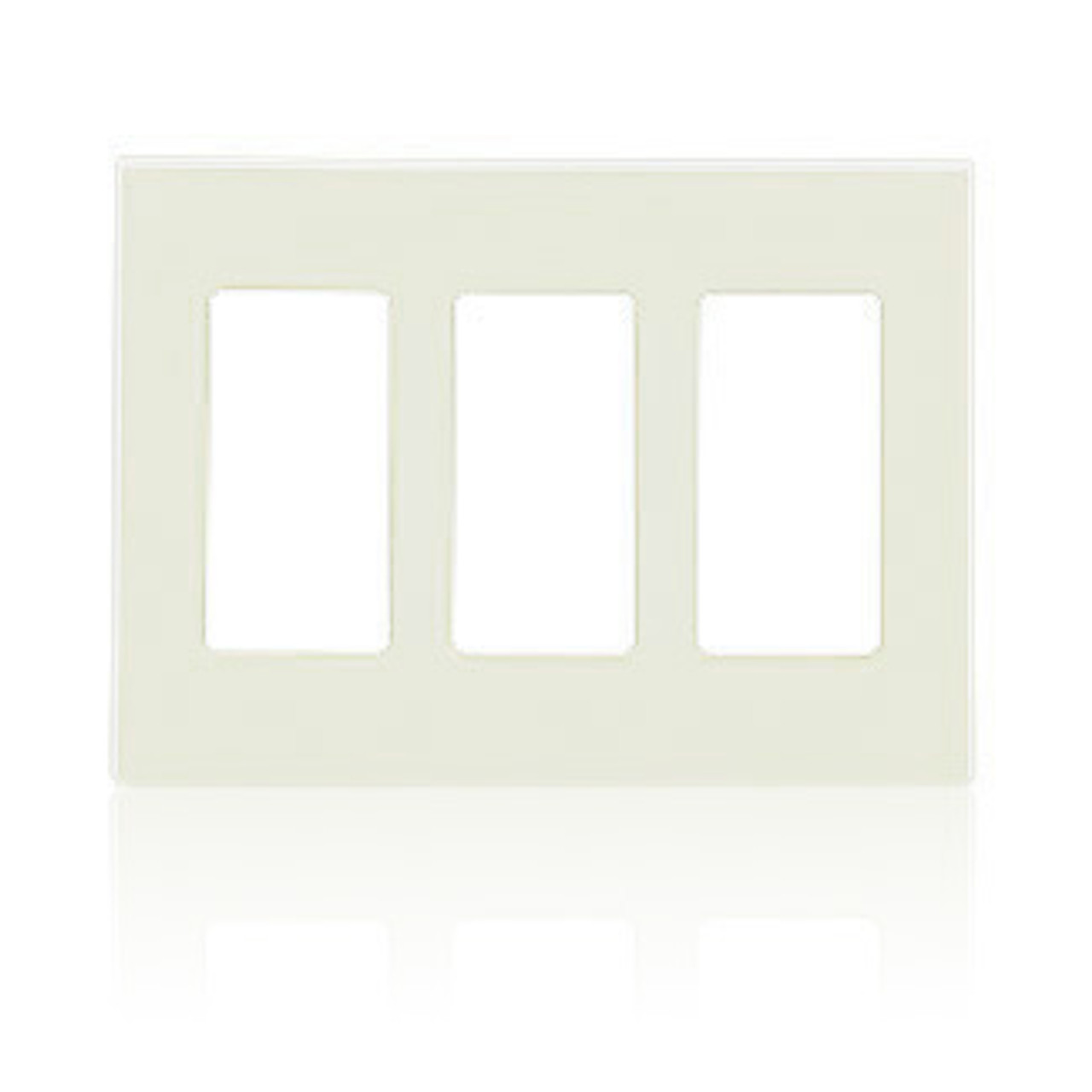 Leviton RDGSW-M3 Wall Plate for GreenMAX® Keypad Light Switch, 3 Gang, Engraved (RDGSW-M3I-)