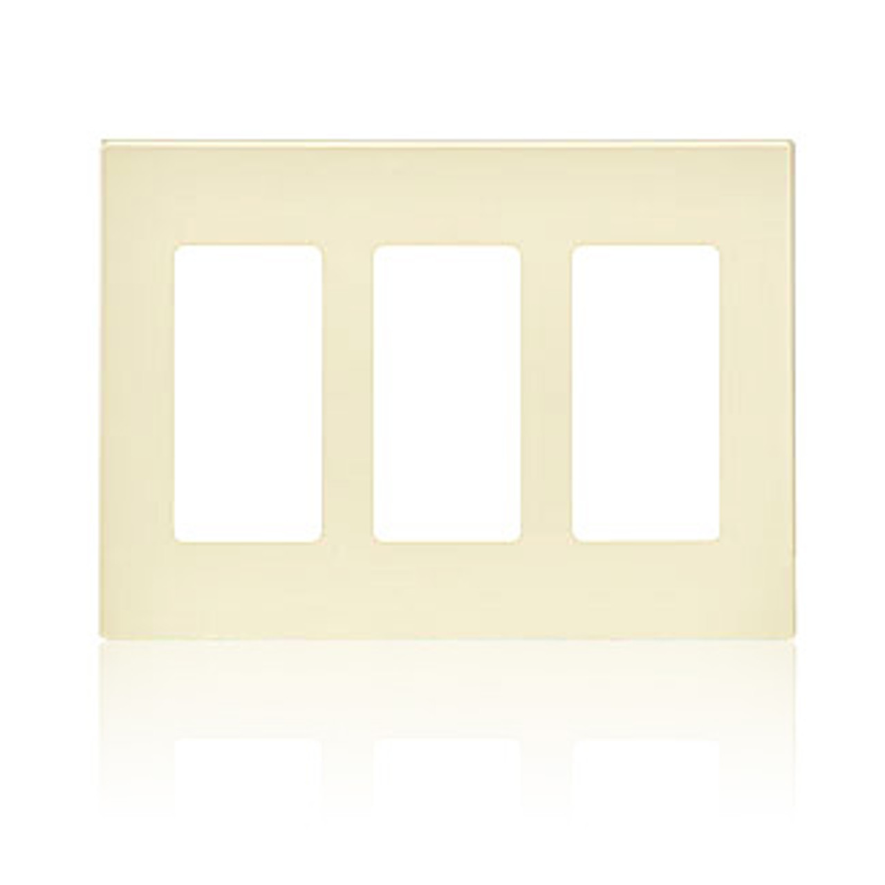 Leviton RDGSW-M3 Wall Plate for GreenMAX® Keypad Light Switch, 3 Gang, Engraved (RDGSW-M3I-)