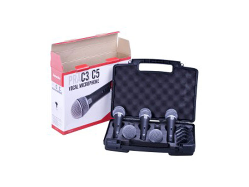 Avlex PRA-C5 Microphone Kit With Five PRA-D1 Mics & Stand Adaptor With On/Off Switch