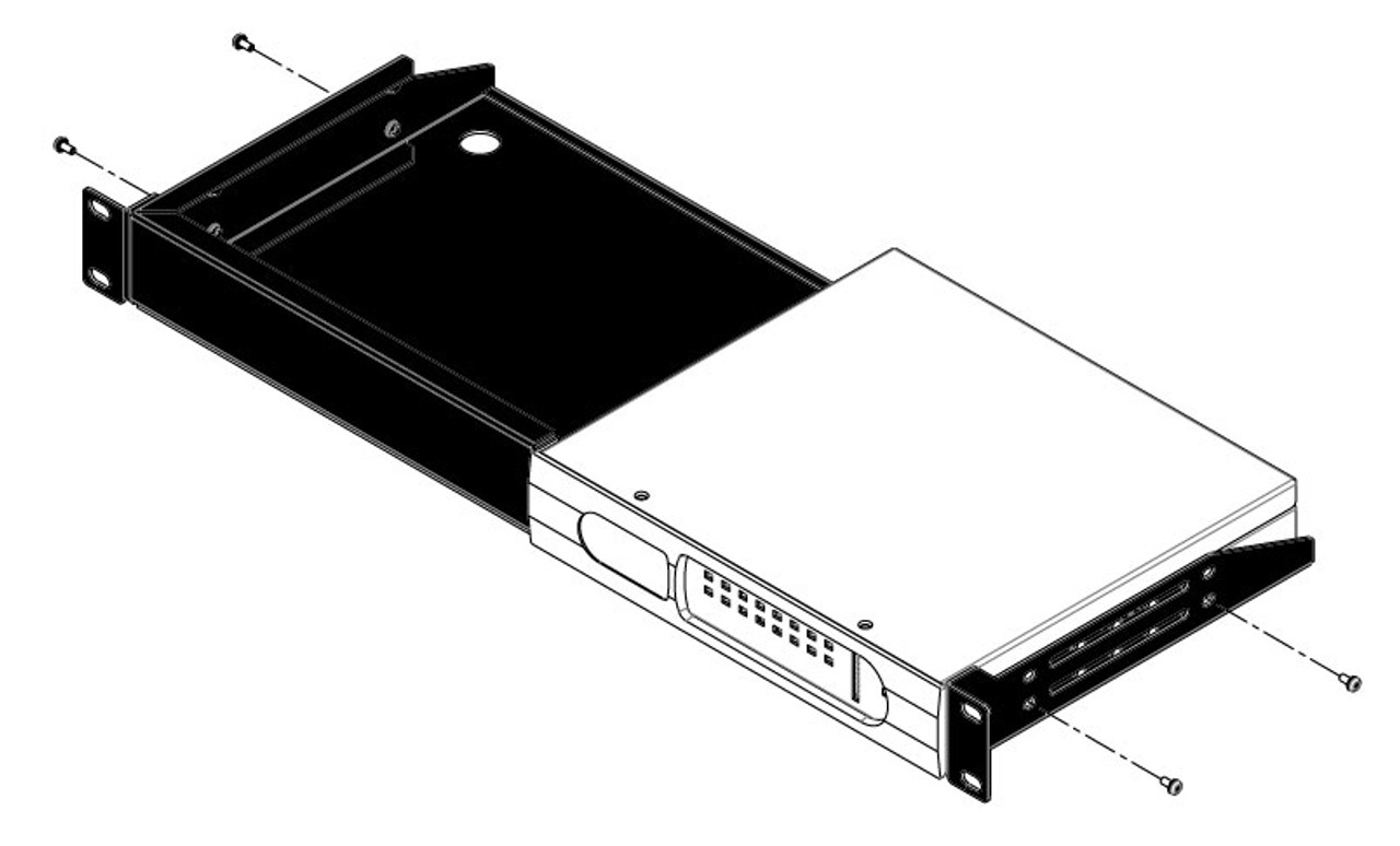 BSS RACK-MOUNT-KIT Rack Kit, 1U for 2 BIB/BOB Devices (BSSRACKSHELF1UFX)