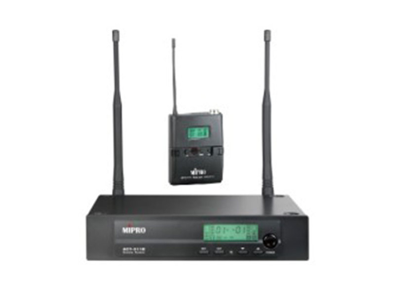 Avlex ACT-311/ACT-32T Half-Rack Single Channel Receiver With Bodypack Transmitter & Lapel Microphone