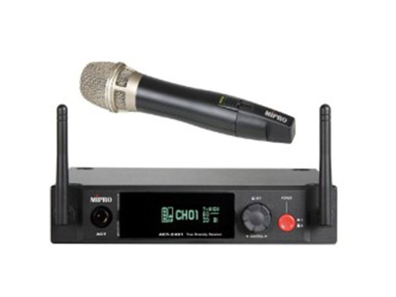 Avlex ACT-2401/ACT-24HC Half-Rack Single-Channel 2.4GHz Receiver With Rechargeable Handheld Microphone