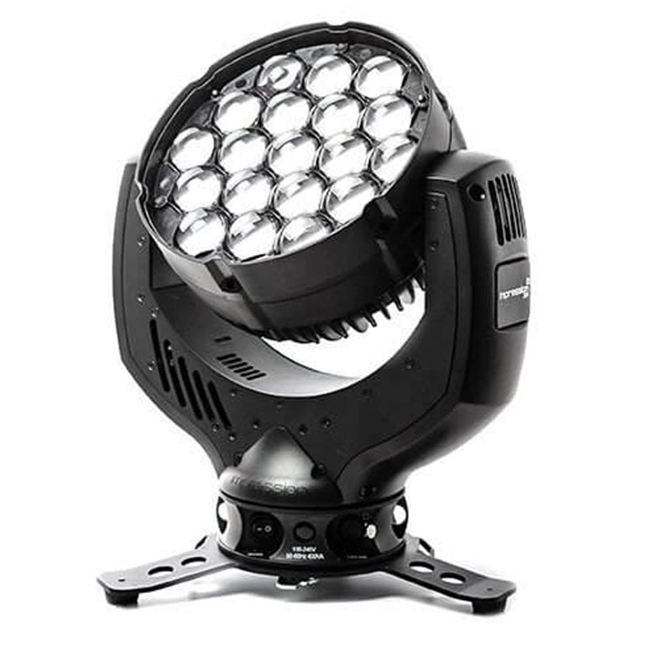 German Light Products 7605TH 19 RGBY LED Moving Head, 7-50° Zoom Range (7605TH)