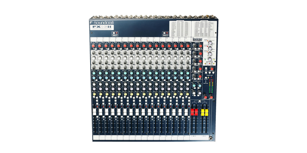Soundcraft FX16ii 16-Channel Mixer with Built-In Lexicon Effects Processor (RW5757US)