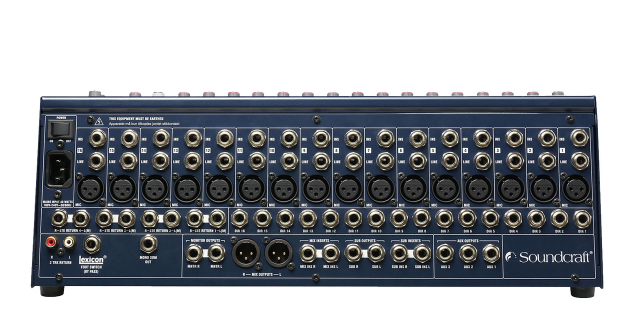 Soundcraft FX16ii 16-Channel Mixer with Built-In Lexicon Effects Processor (RW5757US)