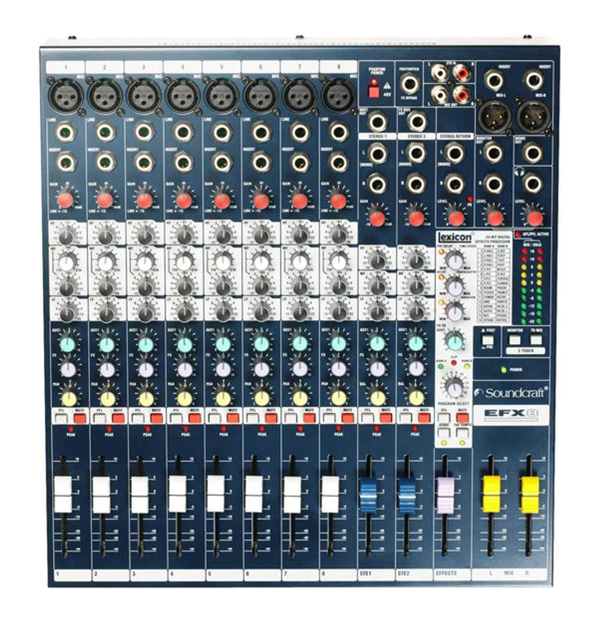  Soundcraft EFX8 8-Channel Mixer with Built in Lexicon (E535.000000US)