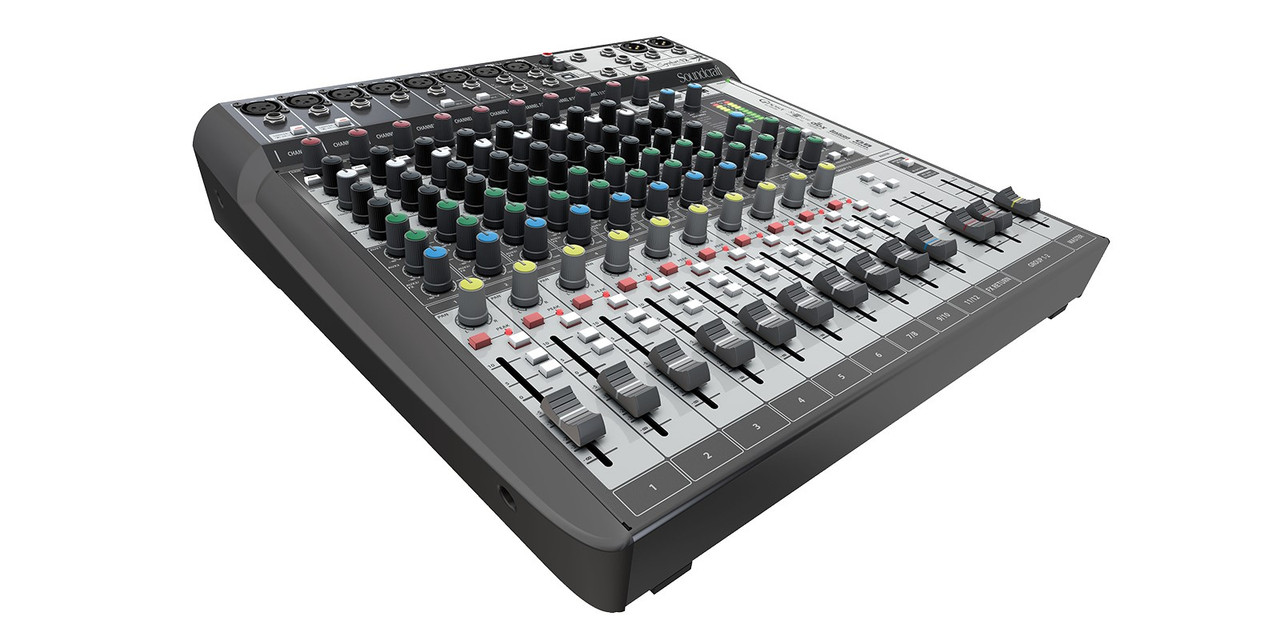 Soundcraft Signature 12MTK 12-Channel Compact Analog Mixer with Multi-Track USB Interface and Effects