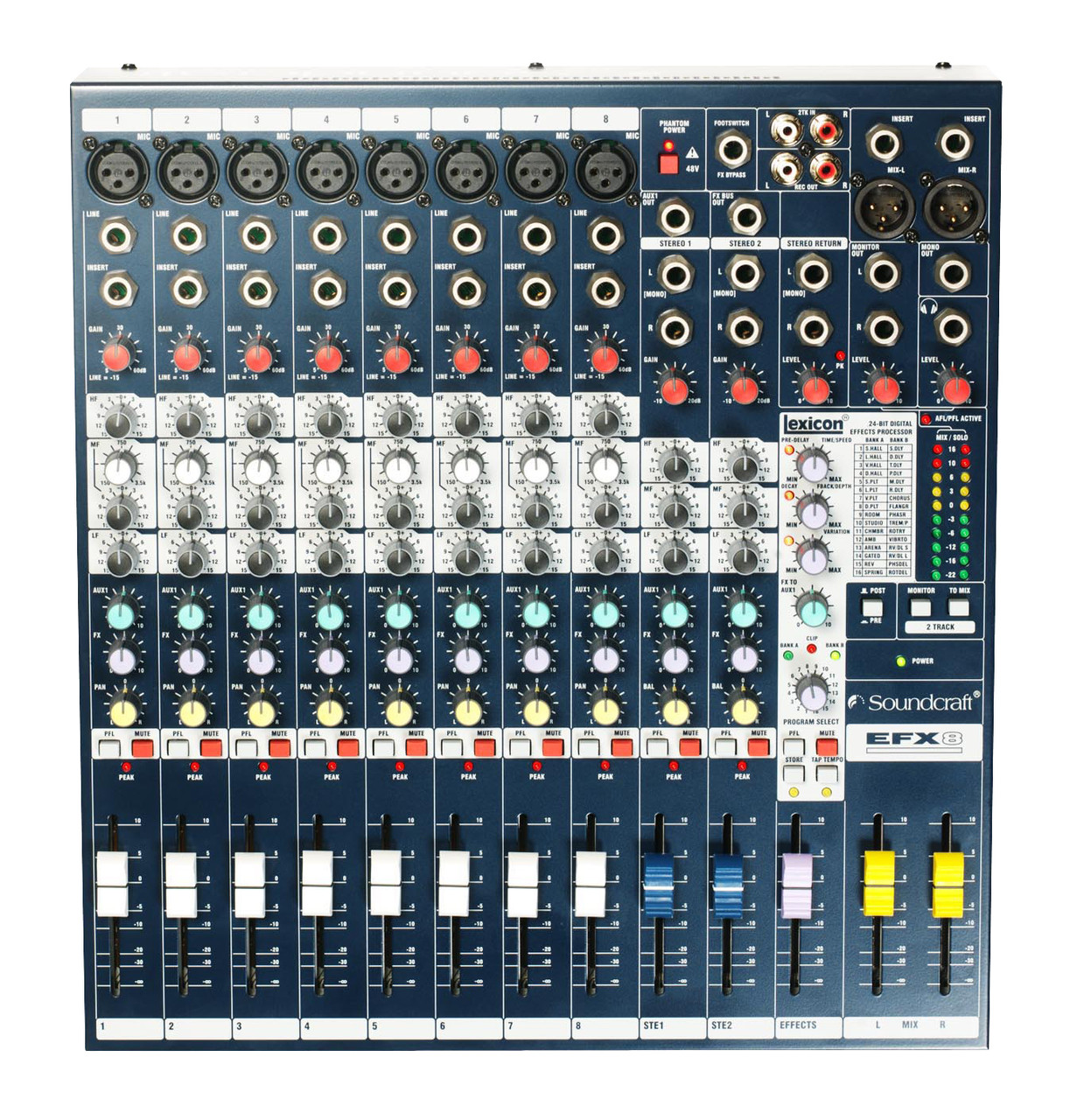 Soundcraft EFX12 Low Cost, High Performance Lexicon® Effects Mixers (SCR-E535100000US)