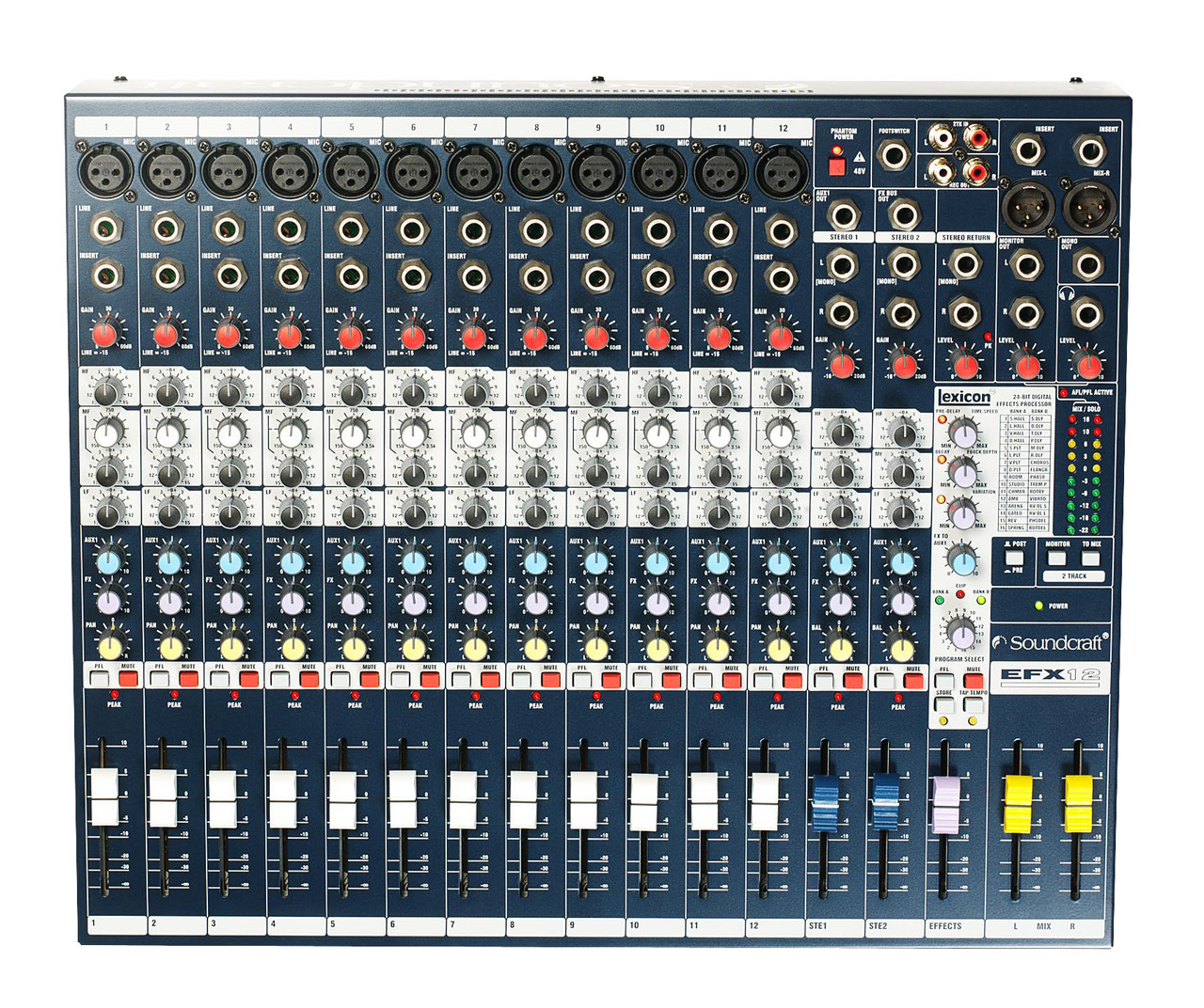 Soundcraft EFX12 Low Cost, High Performance Lexicon® Effects Mixers (SCR-E535100000US)